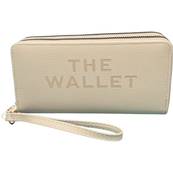 Designer Fashion Cream “The Wallet” Wristlet Wallet - Picture 2 of 9